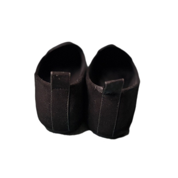 Lulus Emily Black Faux Suede Pointed Loafers Sz 7 1/2 - Picture 3 of 4